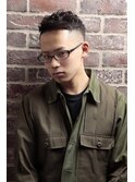 アップバングショート  <渋谷><理容室><バーバー>