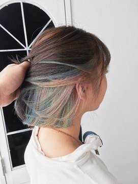 アディクト 綾瀬(ADDICT) 【ADDICT_YuuYa】インナーカラー_パステルユニコーン