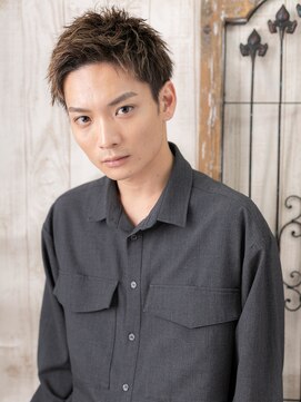 モッズヘア メン 南越谷南口店(mod's hair men) ハイトーンカラー★アップバングショートG