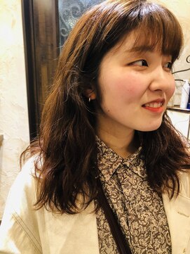 ヘアー クリエイト カルバリ(HAIR CREATE Calbari) ゆるふわセミロングパーマ