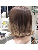 ヘアーデェカラー(hair de KOLOR) 柔らかい雰囲気の透明感カラー