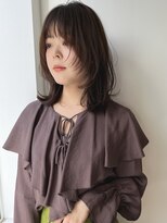 ネイヴィル オモテサンドウ(navile omotesando) ナチュラルレイヤーのワンカールチョコレートブラウン