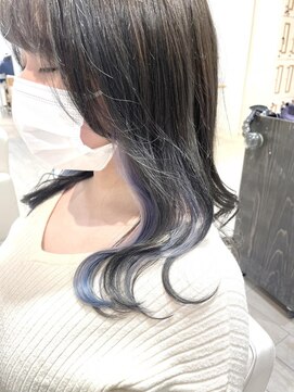 アルクバイネオリーブ 荻窪店(arc by neolive) ホワイトラベンダーブルーインナーカラー♪