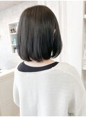 福山市美容院 人気 小顔補正立体カット caaryツヤフワボブ