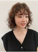 ボブパーマ/ウェーブパーマ/前髪パーマ/パーマヘア