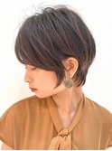30代40代大人女性/前髪ありショートボブ/ショートヘア/髪質改善
