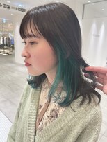 ビーハイブアヴェダ PARCO2店(BEHIVE AVEDA) 【BEHIVE山田】オーロラグリーン！