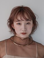 シスタ(SISTA)&nbsp;前上がりボブ/パーマボブ/ピンクブラウン【自由が丘】