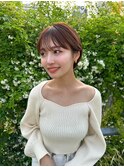 髪質改善*うすめバングマッシュショート*美髪【Zina宮益坂】