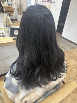 スカイ(SKY) 髪質改善縮毛矯正韓国風レイヤーカットダブルカラーベージュ