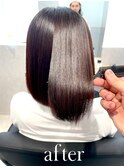 乾かすだけの艶ヘアー縮毛矯正♪
