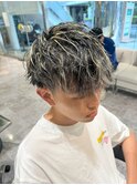 メンズハイライトツーブロックショート＠20代30代40代50代