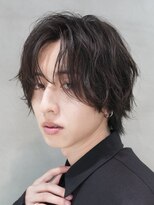 エリマ 横浜西口(elima) 横浜西口フェザーパーマフェザーショートセンターパート20代緩め