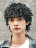 デプト(DEPT.)&nbsp;波巻きパーマツイストシャドウツイストフェザーマレットヘア短髪