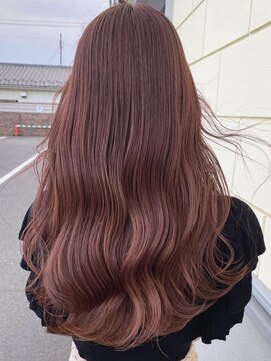 オズ 郡山駅前店(OZ) 垢抜けピンクブラウン外ハネボブ