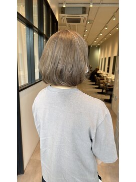 髪質改善/酸熱トリートメント/ボブ/ショートカット/白髪ぼかし
