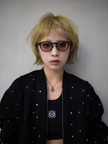 ギークス(GEEKS) 【GEEKS渋谷】レイヤーボブ/デザインカラー/ハイトーン/前髪あり