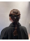 編みおろしアレンジ01.22大人ガーリー