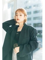 ハイレート ウニクス川越店(Hairate)&nbsp;【Hairate本川越】ブロンドヘア×ミニボブ