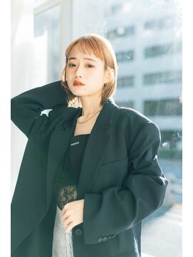 ハイレート ウニクス川越店(Hairate) 【Hairate本川越】ブロンドヘア×ミニボブ