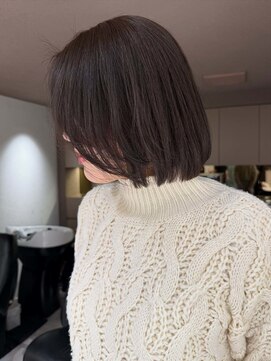 メゾンマイル 恵比寿(maison mile) オリーブグレージュ/透明感カラー/レイヤーカット/ボブ/恵比寿駅