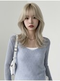 ボブヘアシースルーマッシュハンサムショートタッセルボブ卒業式