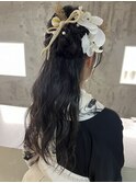 小学生/小学生卒業式/袴の着付け/ヘアアレンジ/横浜