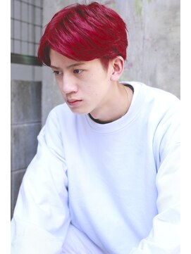 ネス(ness) [RIMMA]ハイトーンブリーチカラー/レッドカラーセンターパート