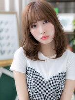 カバーヘア イヴ 戸頭店(COVER HAIR EVE)&nbsp;外国人風ゆらぎラフ感＊こなれふわミディa戸頭20代30代40代