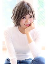 エイトオーミヤ 大宮店(EIGHT omiya)&nbsp;【EIGHT 大宮】外ハネ×ショートバング×ミルクティーカラー 2