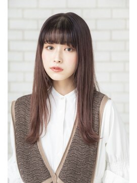 パノラ(PANOLA) ストレートスタイル　外ハネ　ハイライト