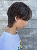 ヒュイル バイ ニアウ(Hwyl by Niau) メンズマッシュパーマセンターパートマニュアンスパーマ