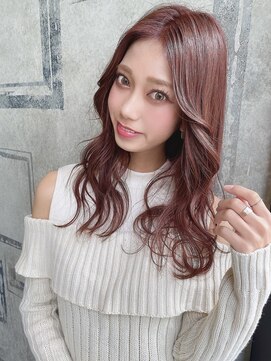 ティンカーリップ(Tinker Lip) 大人かわいい◎ブリーチ無し透明感バーガンディーカラー☆