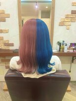 シュパーブ(SUPERBE) ハーフカラーでピンクブルー♪