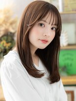カバーヘア ブリス 北浦和(COVER HAIR bliss) ピンクブラウン艶カラー小顔エアストレートa北浦和20代30代40代