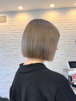 シーエスメイドバイシャチュー 京都店(CS made by SHACHU)&nbsp;アッシュベージュ×ボブ