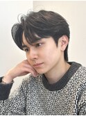 スーツ/短髪/ツーブロック/東感/モテる/黒髪/ダウンパーマ/韓国