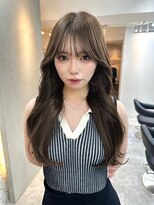 ヴィオットバイサロン(Viot by Salon)&nbsp;前髪あり韓国カール髪質改善姫カットセミディシアーカラー