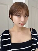 髪質改善*オリーブベージュショートカット*美髪【Zina三田】