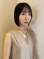 ルーム(Loom.)&nbsp;黒髪ボブぱっつん前髪ボブミニボブ切りっぱなしボブ