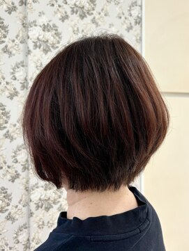 ルシエル バイ カトレアグループ(Le Ciel) 30代40代50代/大人ボブ/ピンクベージュカラー/白髪ぼかしカラー