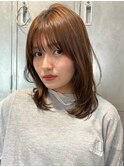 イメチェン前髪小顔こなれミディ_表参道/原宿