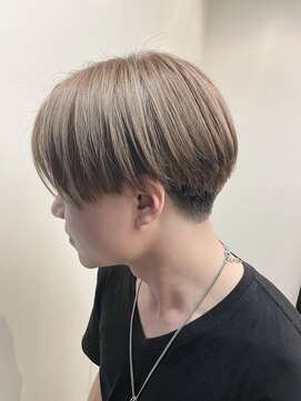 ソフィーズデザイン(Sofi's design) 韓国風メンズショートミルクティーベージュ