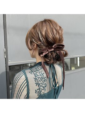 ダブル(W) シニヨンアレンジ