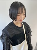 ショートボブハイライトレイヤーカットヘアセット髪質改善天文館