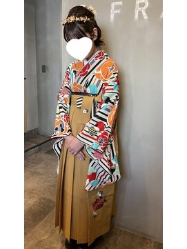 フレーム なんば店(FRAME) ▽袴着付け