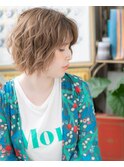 ■細目ハイライト乾かすだけ小顔ボブパーマ52-3北浦和20代30代