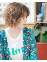 カバーヘア ブリス 北浦和(COVER HAIR bliss) ■細目ハイライト乾かすだけ小顔ボブパーマ52-3北浦和20代30代