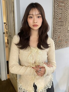 スタンド(STAND) レイヤーカットウェーブ ブラウンカラー