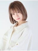 ☆ ベージュ ＆ 透明感カラー ☆小顔ワンカールボブ☆